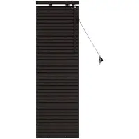 vidaXL Venetiaanse jaloezie Donkerbruin 40 x 130 cm 35 mm