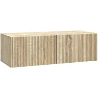 vidaXL Wandmontage TV-kast 98 x 41 x 30 cm Sonoma Eiken Bewerkt hout