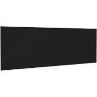 vidaXL Hoofdbord wandmodel 240x1,5x80 cm bewerkt hout zwart