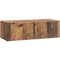 vidaXL Wandmontage TV-kast 98 x 41 x 30 cm Oud hout Bewerkt hout