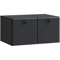 vidaXL Wandmontage TV-kast 59,5 x 41 x 30 cm Zwart Bewerkt hout