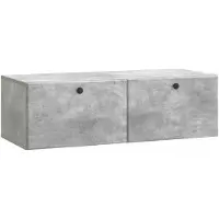 vidaXL Wandmontage TV-kast 98 x 41 x 30 cm Betongrijs Bewerkt hout