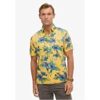 Superdry Overhemd royal blue/koningsblauw / curry / smaragd / kiwi