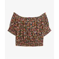 Superdry Blouse beige / blauw / groen / wijnrood