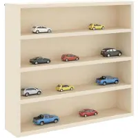 vidaXL Wanddisplaykast Muurmontage Beige 40 x 8,5 x 37 cm Bewerkt hout