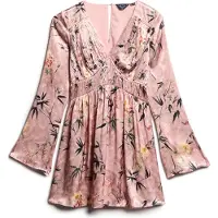 Superdry Jurk groen / oranje / rosa / zwart