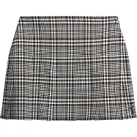 Superdry Dames Vintage tweed plooirokje zwart (S), Casual, Polyester W7210239A