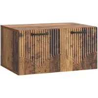 vidaXL Wandmontage TV-kast Oud hout 59,5 x 41 x 30 cm Bewerkt hout