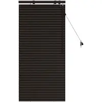 vidaXL Venetiaanse jaloezie Donkerbruin 55 x 130 cm 35 mm