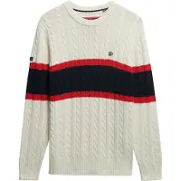 Superdry Trui marine / rood / offwhite