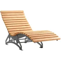 Sotech Complete set tuinligstoel LOUNGER, 800 mm breed, zwart verzinkt staal, inclusief houten latten van lariks