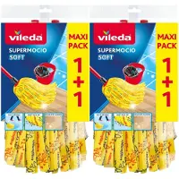 Vileda 2x Supermocio Soft Navulling 2 Stuks