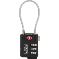 Burg wachter 32891 Hangslot 32.80 mm TSA Zwart Cijferslot