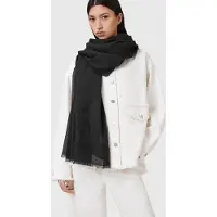 AllSaints Underground Pareo Black Size: OS | Scarves Outlet | Dames | Zwart