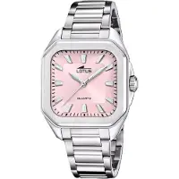 Lotus Heren Zilveren Roze Horloge 18967/3