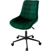 ML-Design Bureaustoel Darios velvet | fluweel groen 53x97x60 cm bureaustoelen | NADUVI