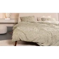 Essenza Dekbedovertrek Willow Stone Gray Satijn-240 x 200 / 220 cm | Lits-Jumeaux