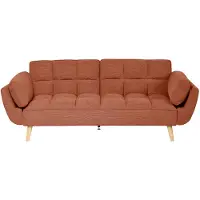 Beliani ASBY - Slaapbank - Oranje - Polyester