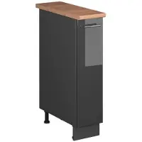 Vicco Apotheekkast Fame-Line, Antraciet Hoogglans/Antraciet, 20 cm, WB Eik