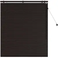 vidaXL Venetiaanse jaloezie Donkerbruin 115 x 130 cm 35 mm