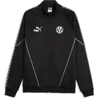 Puma Trainingsjack 'Olympique de Marseille King Anthem' cyaan blauw / zwart / wit