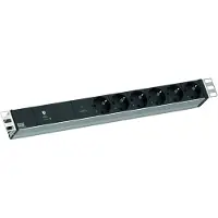 Bachmann 19" 1HE VM, 6xCEE7/3, 1xGVS-Plus, 2,0 meter, CEE7/7