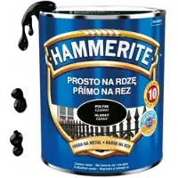 Hammerite Metaalverf Direct Roestbestendig Glanzend Zwart 0,7 l