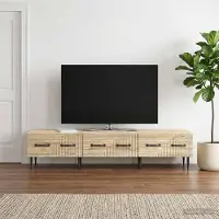 Prolenta Maison Exclusive - TV-kast van Sonoma-eikenhout, 147 x 34,5 x 30 cm, gemaakt van houtvezel