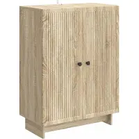 vidaXL Dressoir Sonoma Eiken 66 x 34,5 x 90 cm Bewerkt hout