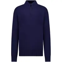 Cars trui donkerblauw fijn gebreid Jongens Viscose Opstaande kraag Effen - maat 152