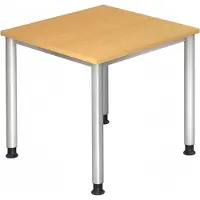 Hjh OFFICE PRO HILO 8 S - Beuken 80 x 80 Tafelhoogte I In hoogte verstelbaar