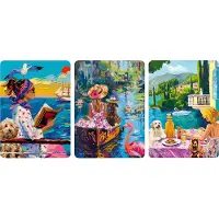 Ravensburger Minipuzzel-set, 100 stukjes - Met hond op reis