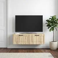 Prolenta Maison Exclusive - Wandmeubel voor televisie, Sonoma-eikenhout, 98 x 31 x 30 cm
