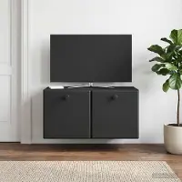 Prolenta Maison Exclusive - Wandgemonteerde TV-kast, 59,5 x 31 x 30 cm, zwart