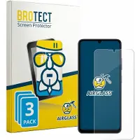 BROTECT Screenprotector 3 Stuks voor Lava Bold N2 5G Beschermglas transparant