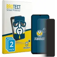 BROTECT - privacy screenprotector voor Lava Bold N2 Lite - Folie Beschermfolie Blauwlichtfilter 2 Stuks
