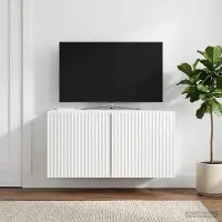 Prolenta Maison Exclusive - Wandmontabele TV-kast, 59,5 x 31 x 30 cm, hoogglans wit