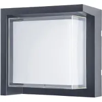 Forlight LED-wandlamp buiten Creu, zwart, Kunststof, Modern, LED wandlamp buiten
