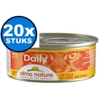 Almo Nature 20x Daily - Mousse Kip - Kattenvoer Natvoer - 85g