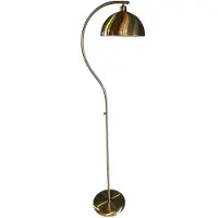 Bamyum Koriel hanglamp, Moderne stijl, Ø37 cm, goudkleurig metalen lamp