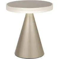 FABAS LUCE LED-tafellamp Neutra, dimbaar, messing / goud, Slaapkamer, metaal, Modern, LED tafellamp