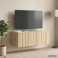 Prolenta Maison Exclusive - Wandgemonteerde TV-kast, 78,5 x 41 x 30 cm, Sonoma-eikenhout