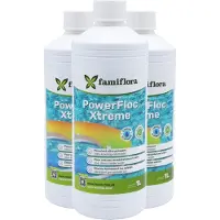 Famiflora PowerFloc Xtreme (Crystalclar) vloeibaar 3x 1L - Zet troebel water om in kristalhelder water zodat zwemmen weer plezierig wordt
