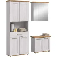 Furnilux Moderne badcombinatie functioneel design grote spiegelkast fsc hout