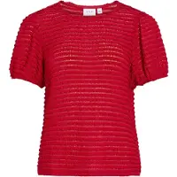 Vila Vilogan Ronde Hals Top Met Korte Mouwen XS EU dames