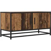 vidaXL TV Kast 80 x 34,5 x 40 cm Oud hout Bewerkt hout