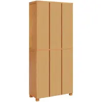 vidaXL Opslag Meubel Set met plank 2 st Naturel 80 x 35 x 185 cm