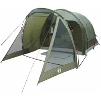 vidaXL Huisje Tent 4-persoons Olijfgroen Polyester en Staal