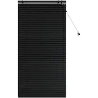 vidaXL Venetiaanse jaloezie Zwart 85 x 160 cm 35 mm