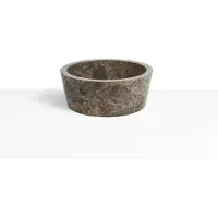 Loutro Bali waskom rond 40cm marmer taupe